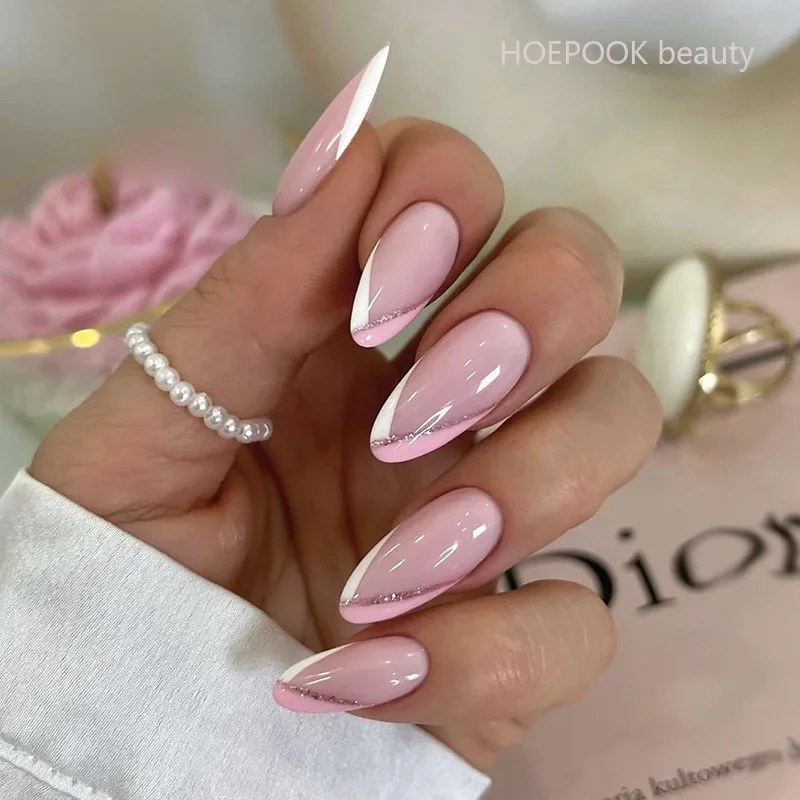 10 French Nails Almond Shape Looks That Are Classy, Chic & Very&nbsp;Now