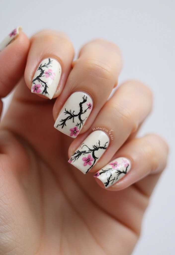 10 Stunning Botanical Nail Art Ideas to Transition from Late Summer to Fall (You Won't Believe #5!) - 7. Garden Trellis