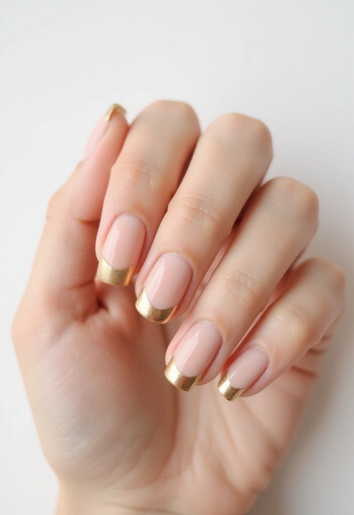 10 Stunning Gold Nail Art Ideas That Are Glowy, Classy & Pinterest-Famous! - 1. Classic Gold French Tips