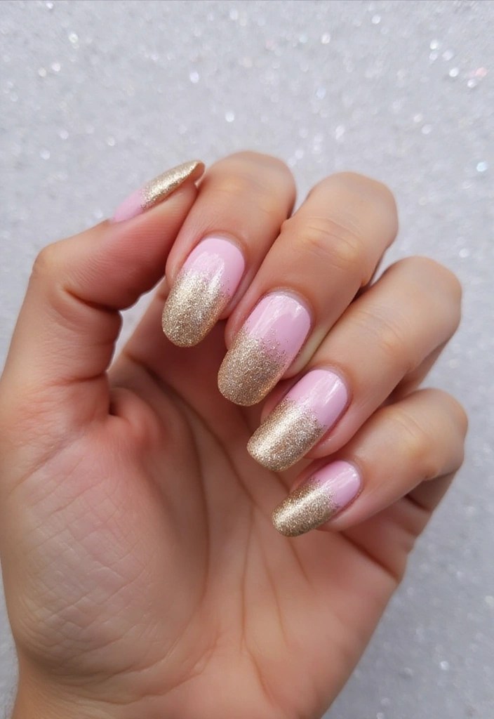 10 Stunning Gold Nail Art Ideas That Are Glowy, Classy & Pinterest-Famous! - 2. Gold Glitter Ombré