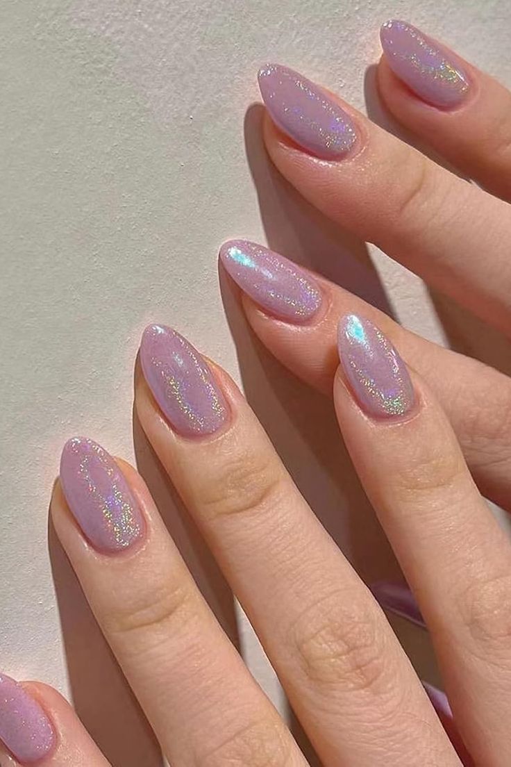 10 Sweet & Sparkly Pink Nails That Are Total Eye Candy - You’ll Adore #4! - 2. Holographic Dream
