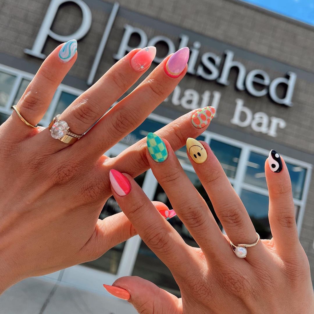 11 Bright & Trendy Summer Nail Inspo Ideas You Can't Miss This Season! - 5. Fun and Funky Patterns
