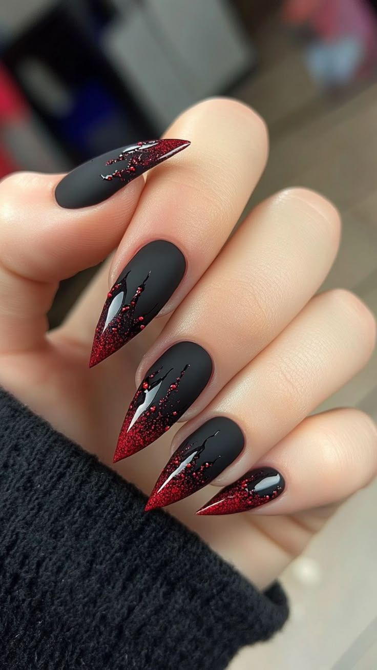 11 Chic Black Nail Designs That Aren’t Basic - Gothic Glam