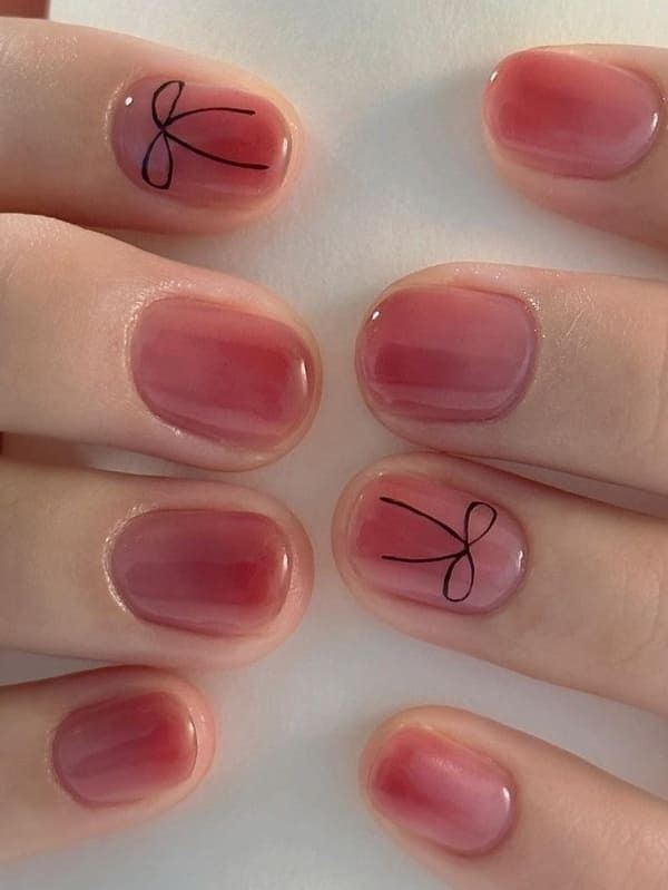 11 Jelly Nails That Look Juicy, Glossy & Totally 2025-Approved - 11. Minimalistic Chic