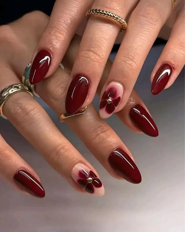 11 Simple Edgy Nails That Will Make You Stand Out (You Won't Believe #5!) - 9. Bold Floral Accent