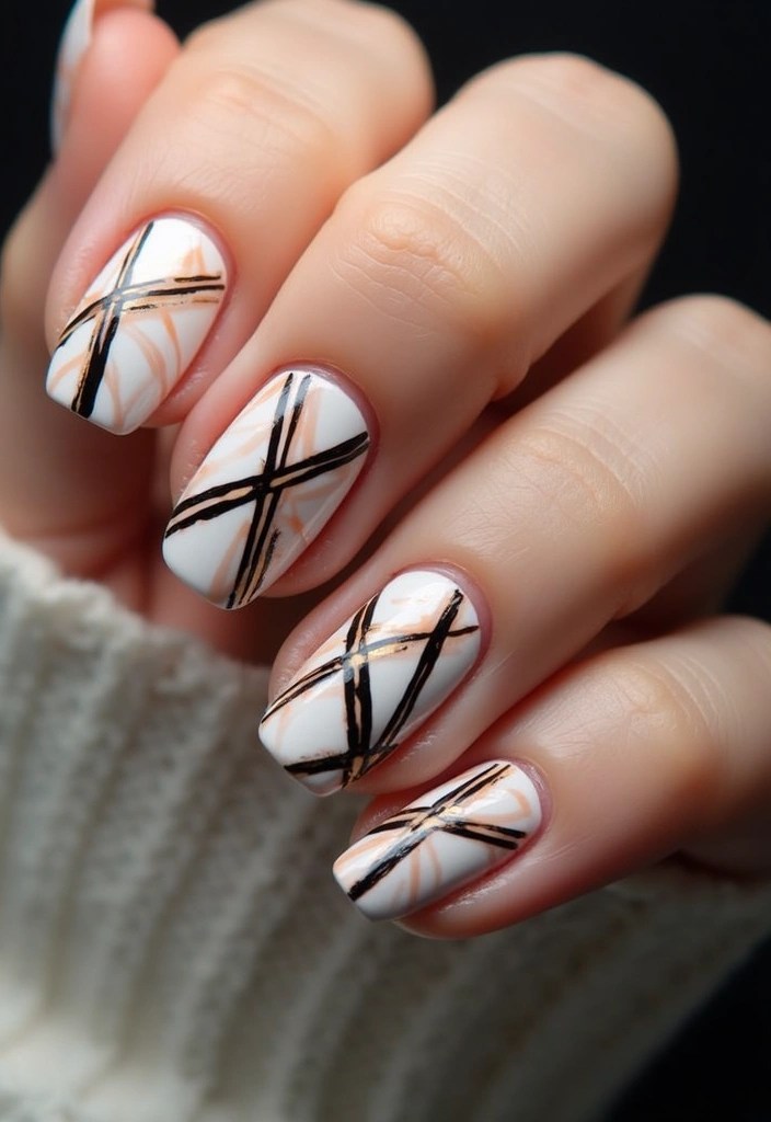 12 Vibrant Summer Nails Aesthetic Looks That Will Brighten Your Day (You’ll Love #6!) - 8. Geometric Glam