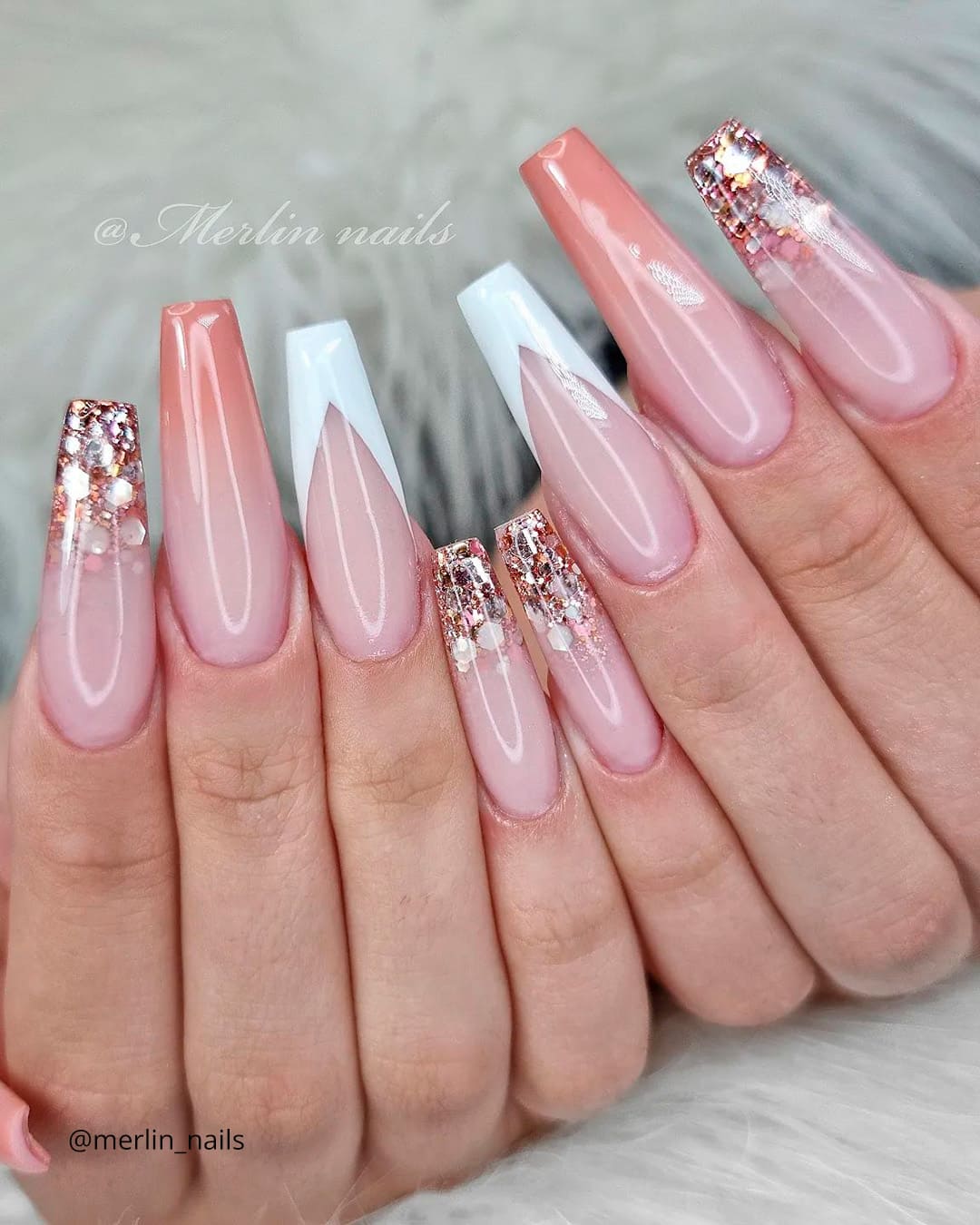 14 Coffin Summer Nails That Are Bold, Bright & Hotter Than July - Chic Blue Ombre