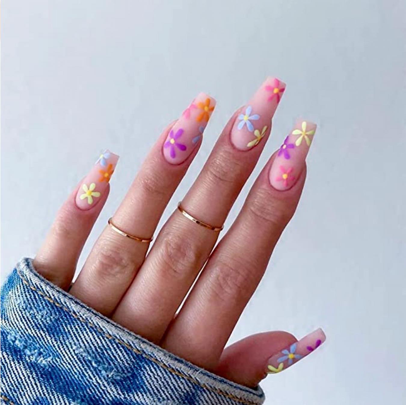 14 Coffin Summer Nails That Are Bold, Bright & Hotter Than July - Neon French Tips