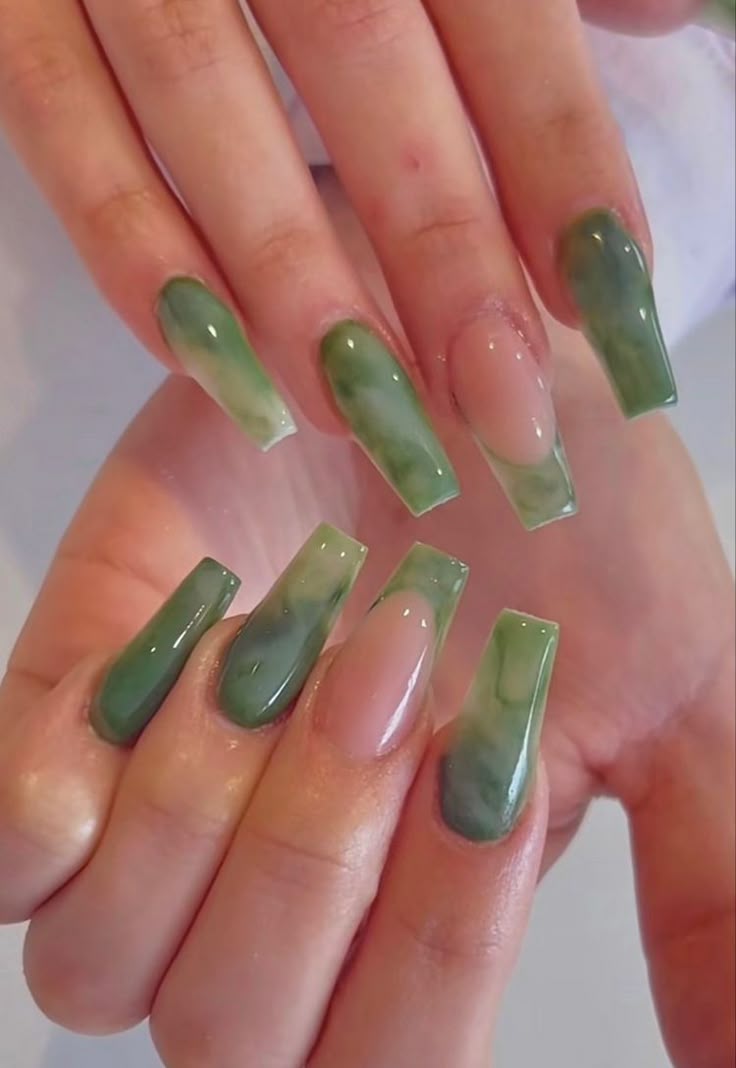 14 Sage Green Nail Ideas That Are Calm, Chic & Pinterest-Approved - French Tip Sage