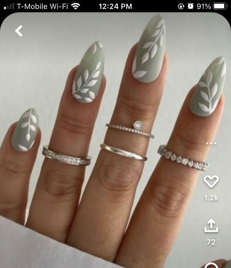 14 Sage Green Nail Ideas That Are Calm, Chic & Pinterest-Approved - Leafy Vibes