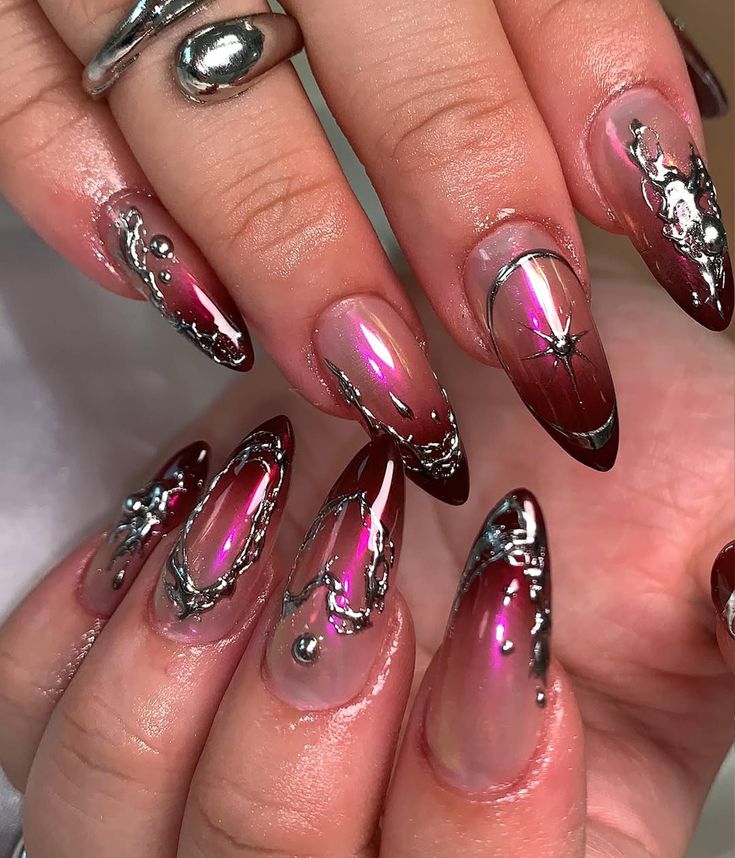 15 Chrome Aura Nails You’ll OBSESS Over This Summer! - Bold and Glamorous
