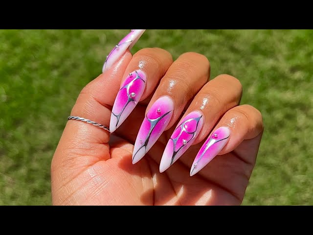 15 Chrome Aura Nails You’ll OBSESS Over This Summer! - Galaxy Glam