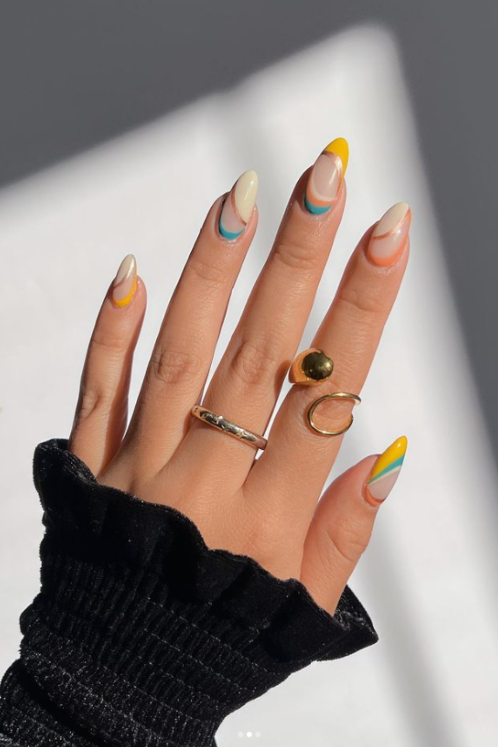 15 Summer Nails Aesthetic Ideas That Are Effortless, Colorful & Totally Insta-Worthy - Colorful Swirls for an Artsy Vibe