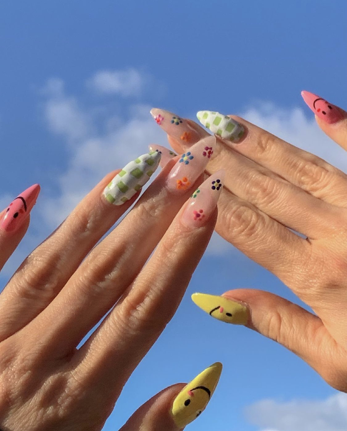 15 Summer Nails Aesthetic Ideas That Are Effortless, Colorful & Totally Insta-Worthy - Fun and Quirky Smiley Face Nails