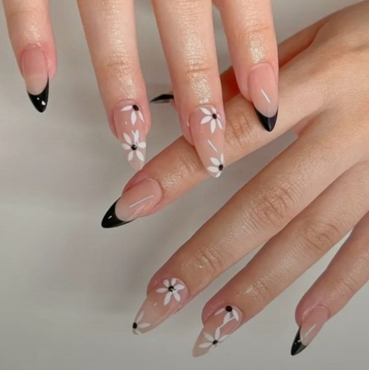 16 Pretty Almond Nail Designs That Are Feminine, Chic & Trending Now! - Monochrome Magic