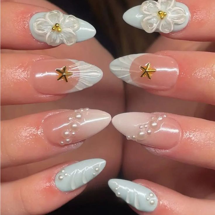 16 Summer Nails Aesthetic Ideas That Are Pinterest-Perfect & Totally Fun - 3. Under the Sea