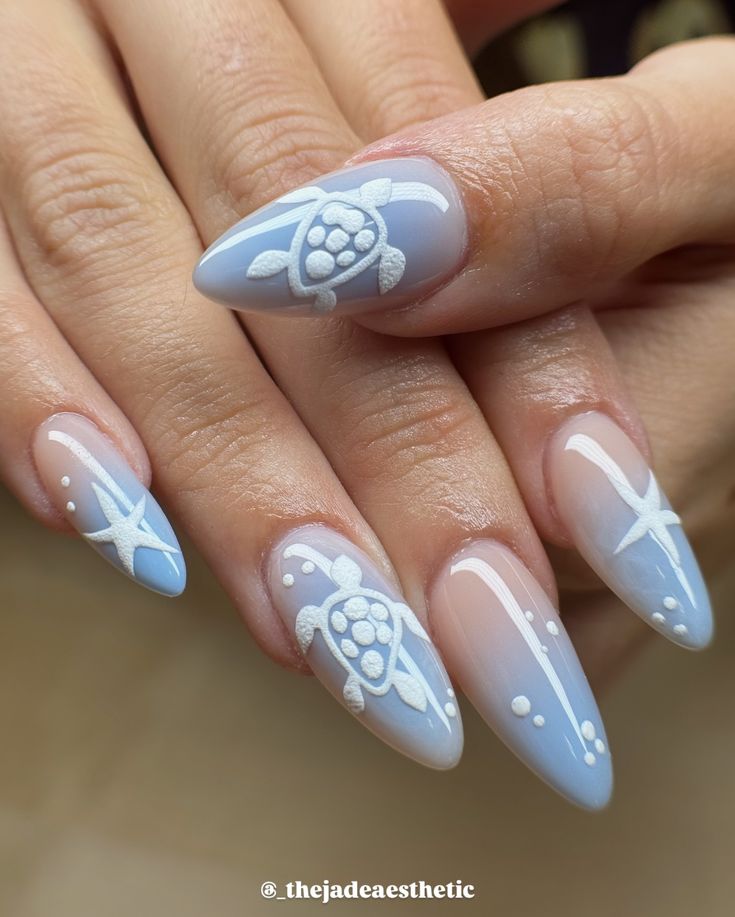 16 Summer Nails Aesthetic Ideas That Are Pinterest-Perfect & Totally Fun - 7. Starry Nights