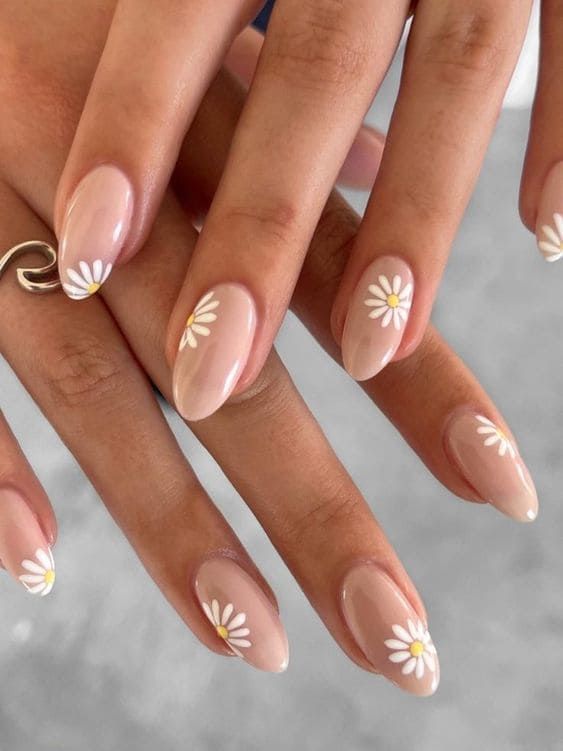 17 Elegant Nude Nail Art Ideas That Will Make You the Star of Every Occasion! - Charming Daisy Designs