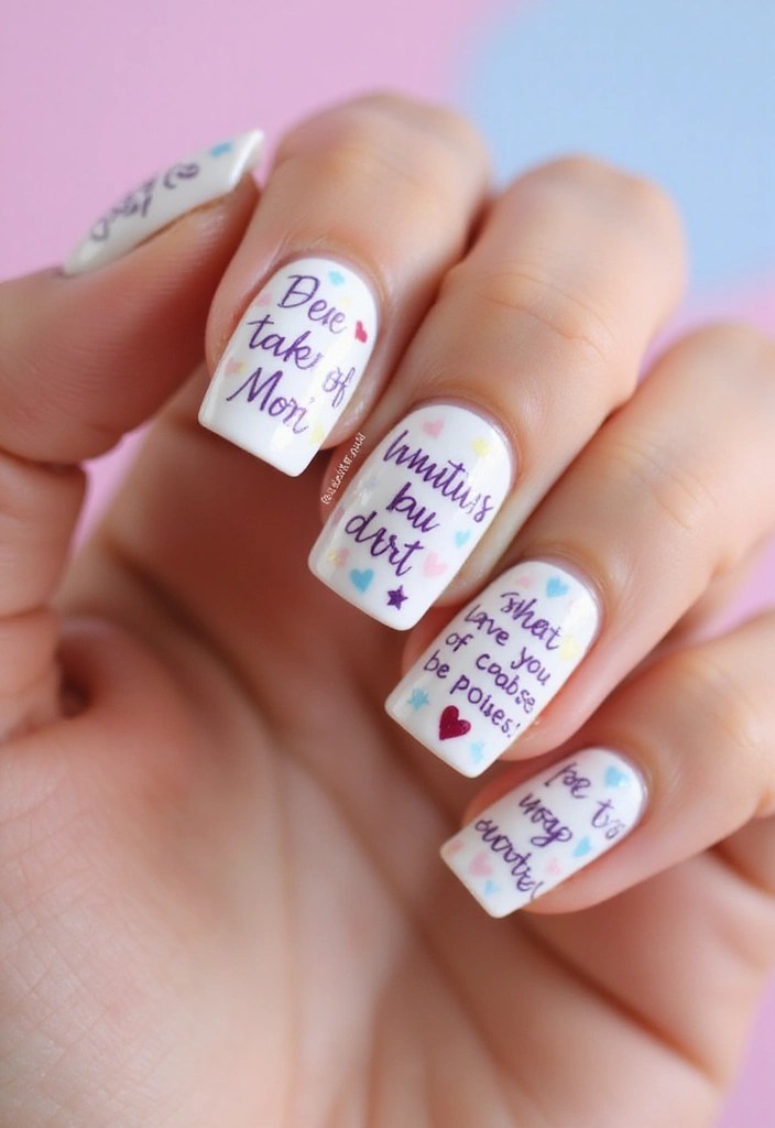 6 Back-to-School Nail Looks for Late August 🎓💅 - 6. Inspirational Quotes