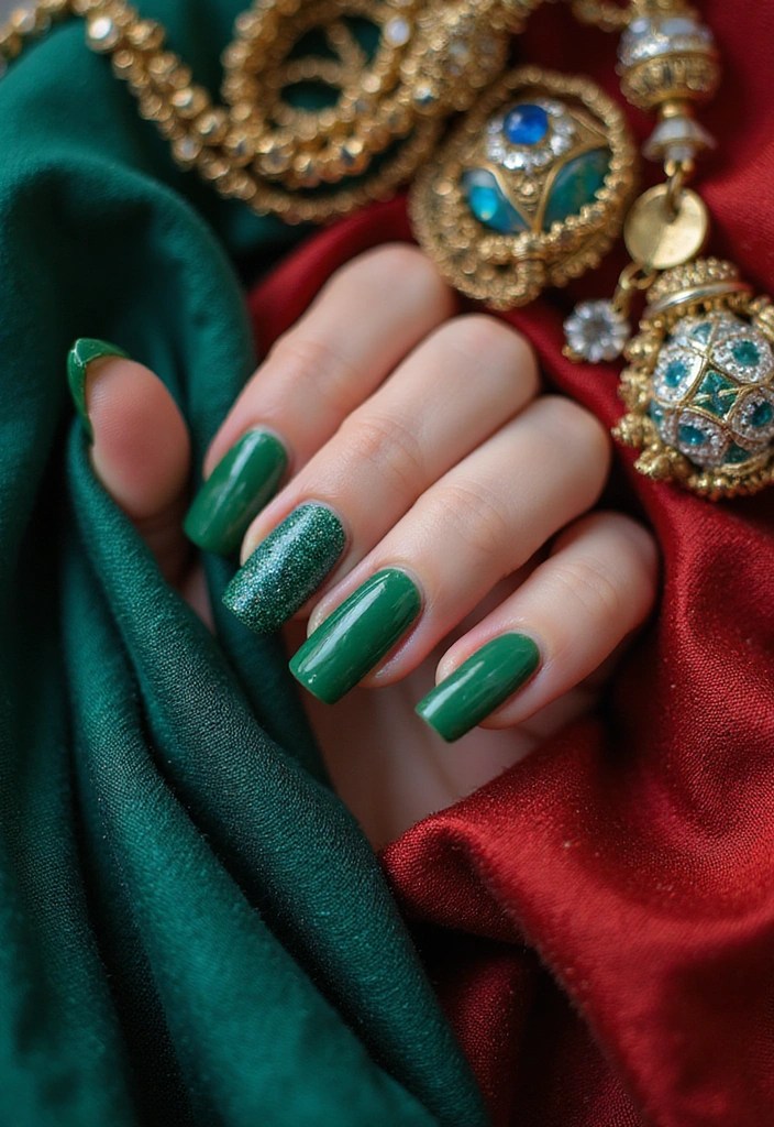 6 Dior Nails That Look Expensive, Classy & Pinterest-Perfect! - 4. Jewel Tones Glam