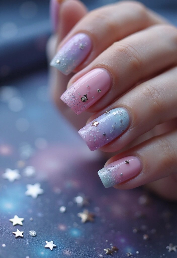 6 Fairy-Inspired Nails with Chrome & Glitter That Will Leave You Spellbound! - 2. Stardust Dreams