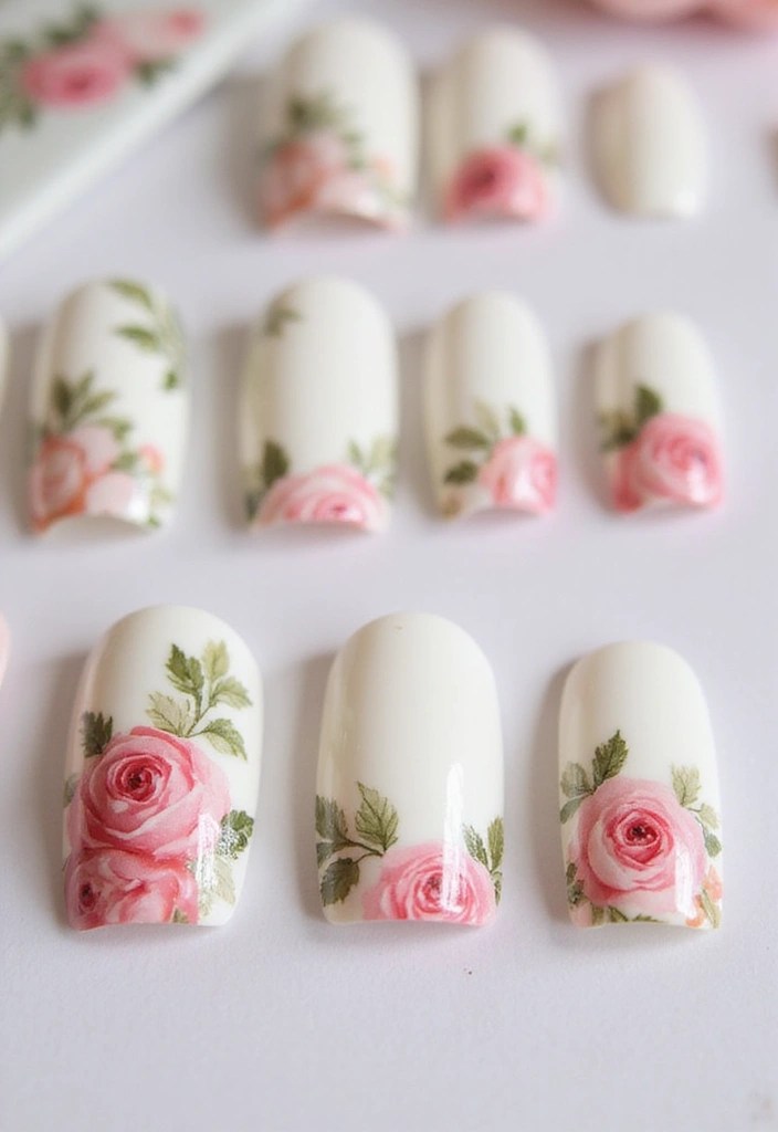 7 Adorable Nail Art Designs That Scream Coquette Charm for Your Girls' Night Out - 2. Floral French Tips