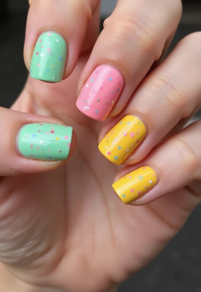 7 Adorable Nail Art Designs That Scream Coquette Charm for Your Girls' Night Out - 7. Candy-colored Accents