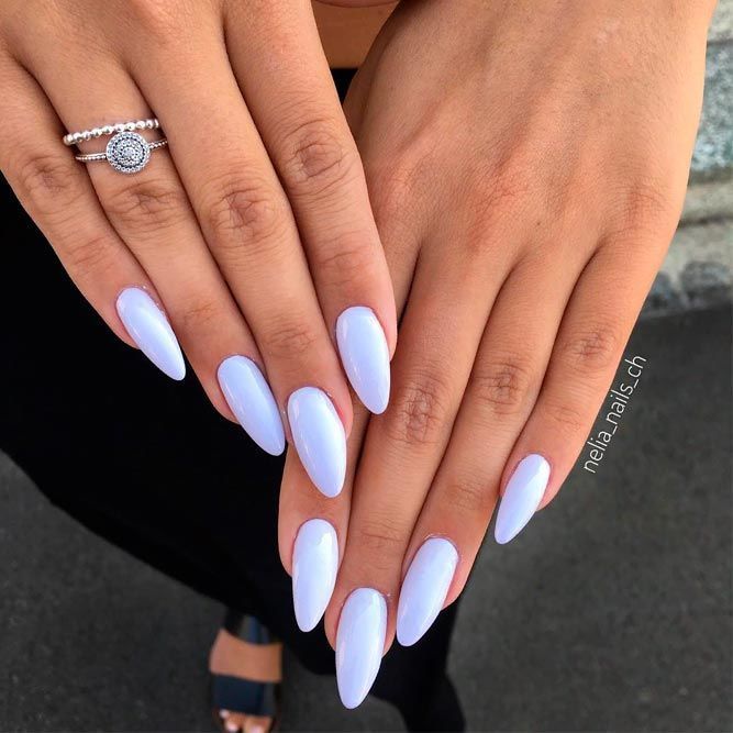7 Summer Nail Colors You Need on Almond Nails 💛 - 1. Soft Lilac Bliss