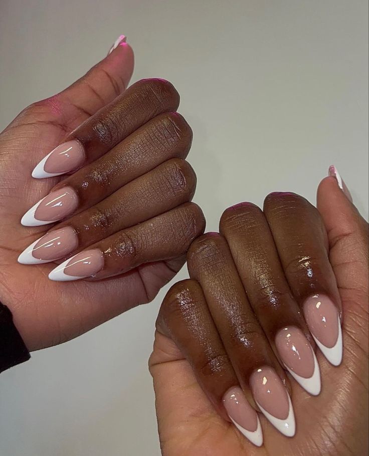 8 Almond French Manicure Looks You Need to Try This August 🇫🇷☀️ - Bold and Bright: Pink Perfection