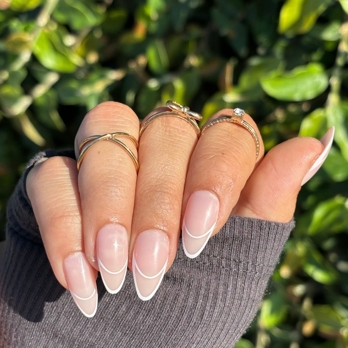 8 Almond French Manicure Looks You Need to Try This August 🇫🇷☀️ - Floral Fantasy