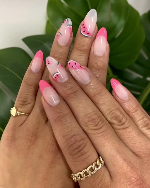 8 Easy Summer Nail Art Ideas for Almond & Stiletto Shapes 💥 - 7. Colorful French Tips