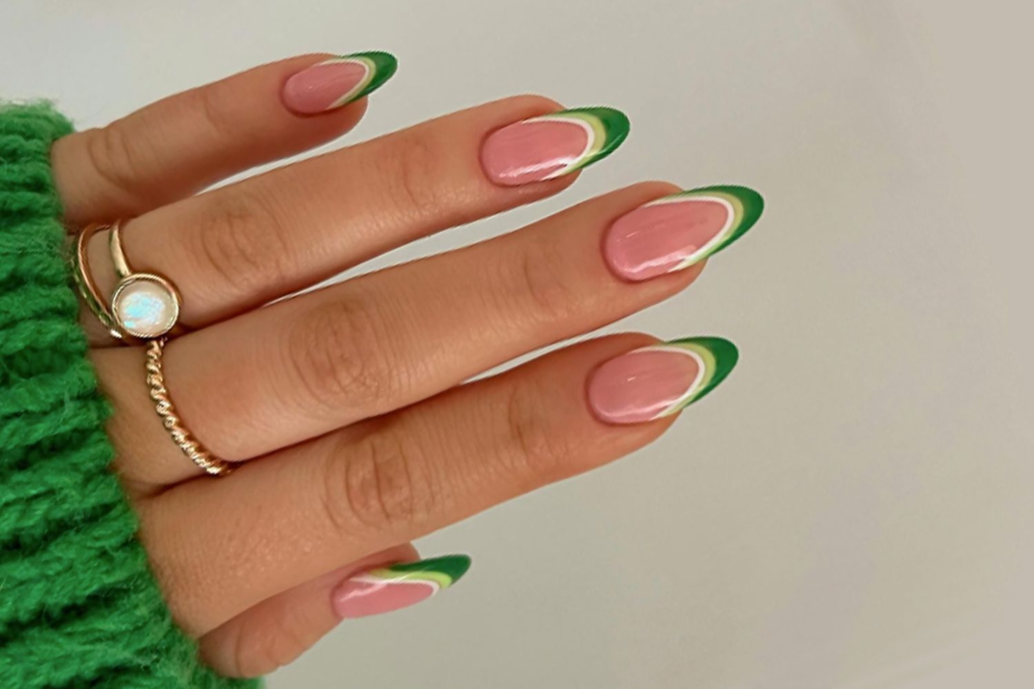 8 Minimalist Almond Nail Designs That Are Pure Elegance ✨ - Watermelon Slice