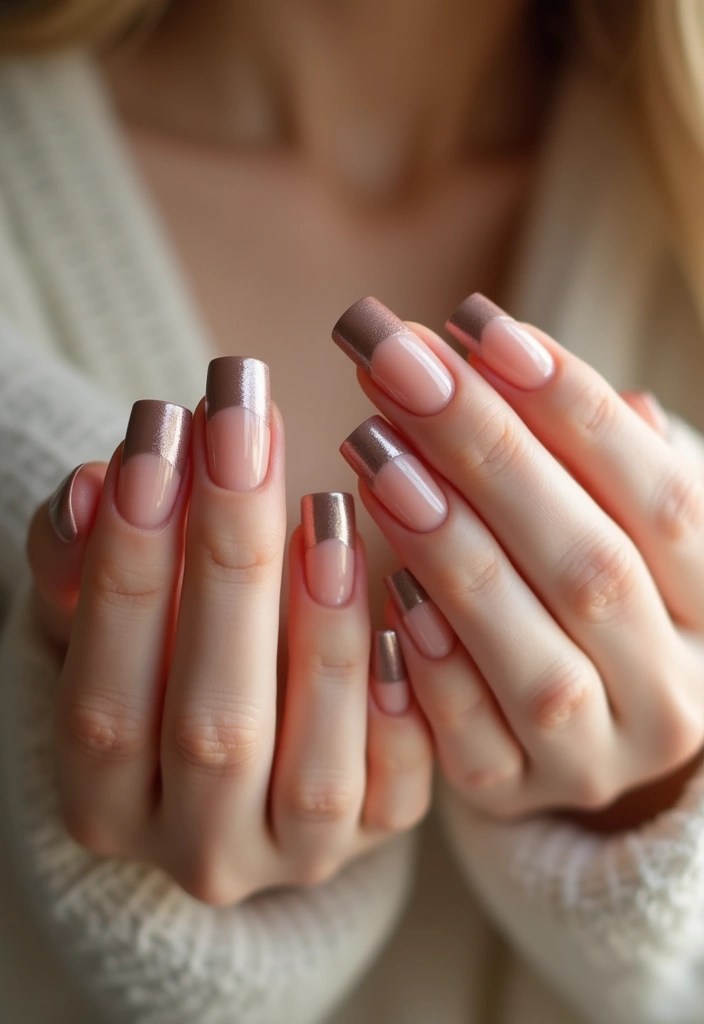 8 Nude Nail Designs That Go With Everything - 1. French Twist with a Modern Spin