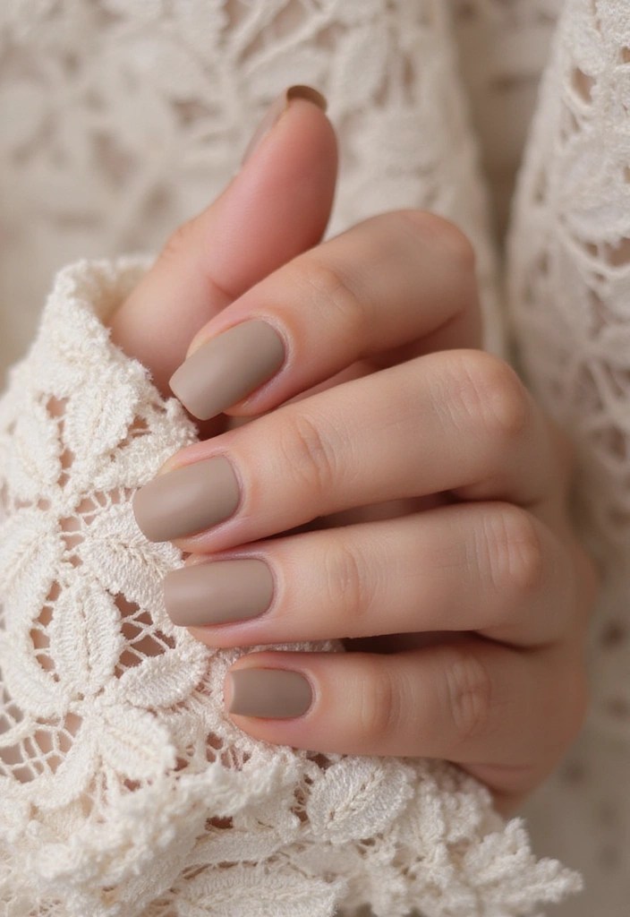 8 Nude Nail Designs That Go With Everything - 3. Matte Finish: A Chic Statement