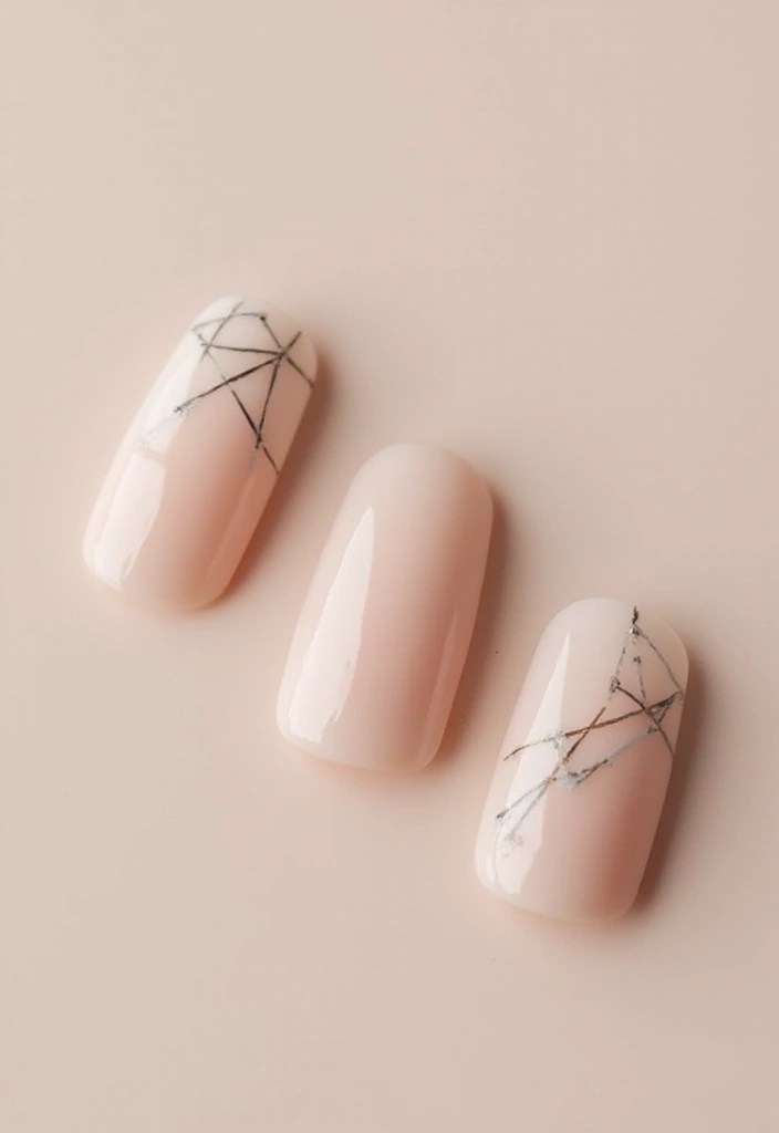 8 Nude Nail Designs That Go With Everything - 6. Negative Space Nail Art