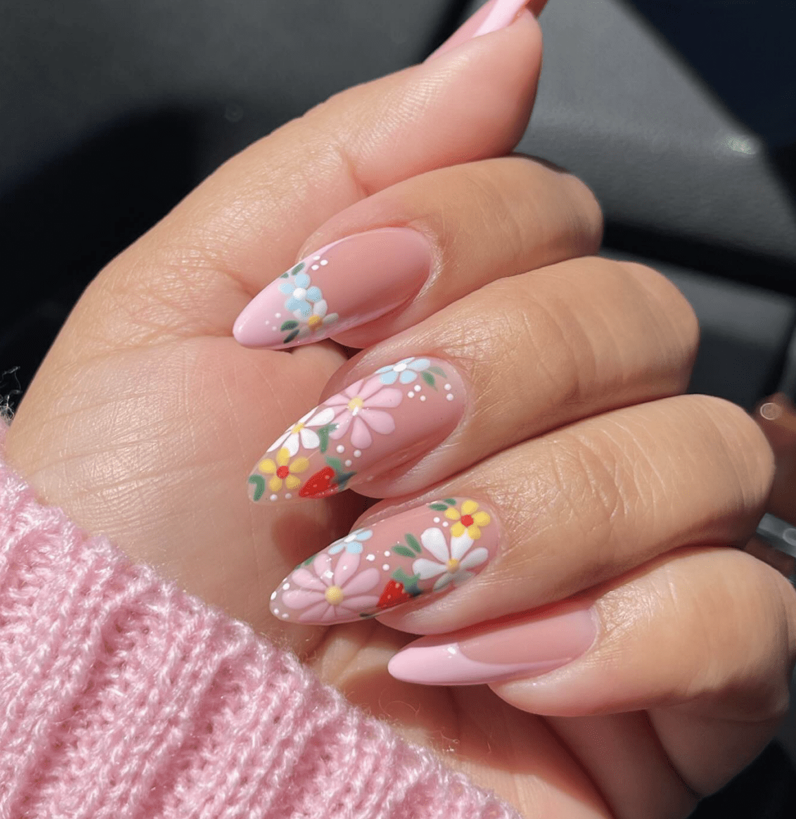 8 Summer Nail Art Ideas You Need to Try – Floral & Fun! - 4. Garden Party Glam