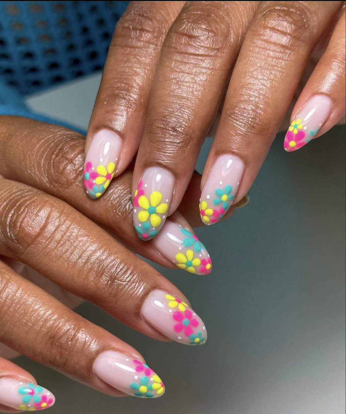 8 Summer Nail Art Ideas You Need to Try – Floral & Fun! - 6. Bright Blooms