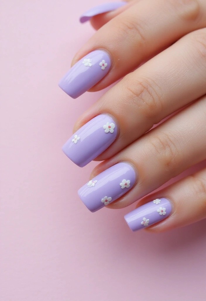 9 Short Pastel Nails That Are Perfect for Everyday Aesthetic Girls - 1. Soft Lavender Elegance