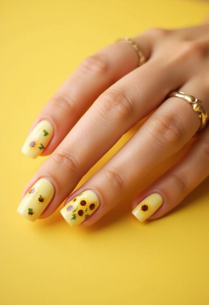 9 Short Pastel Nails That Are Perfect for Everyday Aesthetic Girls - 6. Lemonade Twist