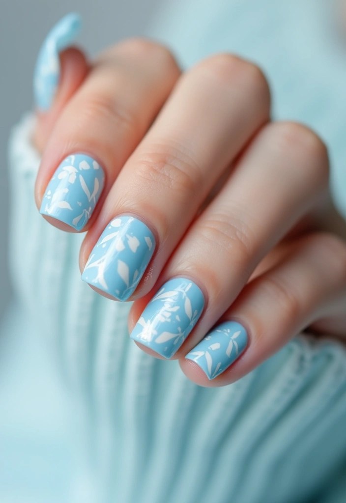 9 Short Pastel Nails That Are Perfect for Everyday Aesthetic Girls - 8. Icy Blue Delight