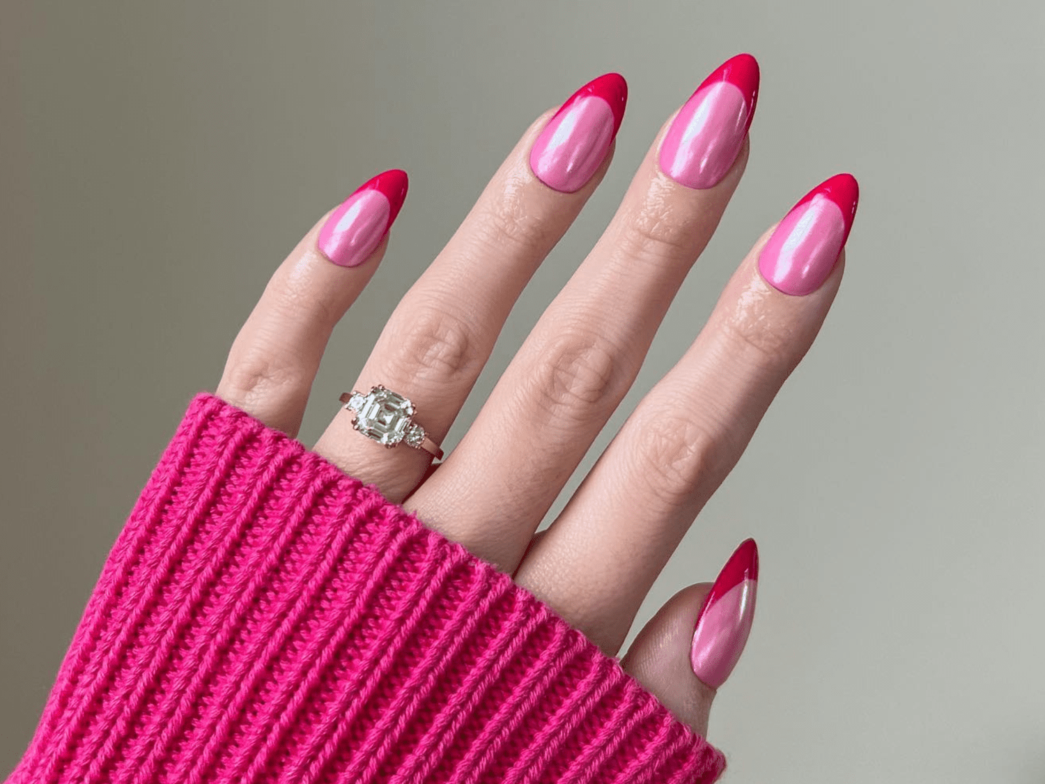 9 Stunning Summer Nails with Chrome & Pink That'll Have Everyone Asking Where You Got Them! - 5. Elegant French Twist