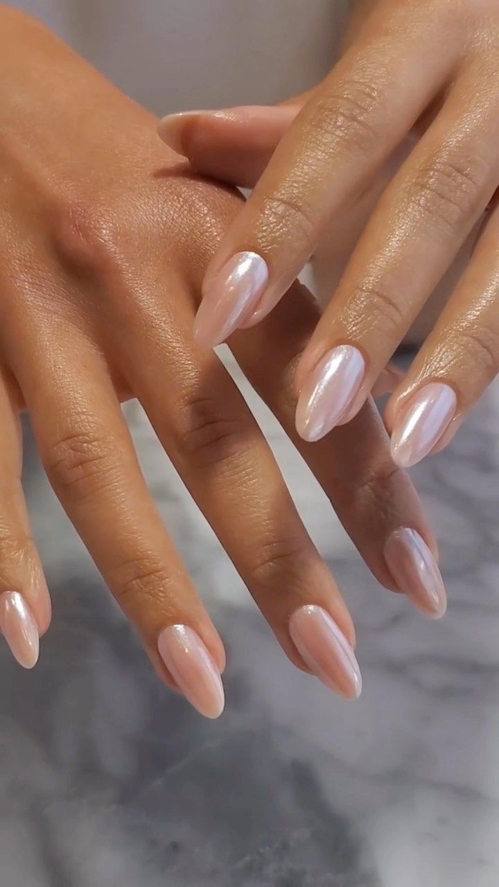 Donut Forget These 10 Glazed Nail Designs That Are Taking Over 2025! - 2. Shiny Pearl Finish
