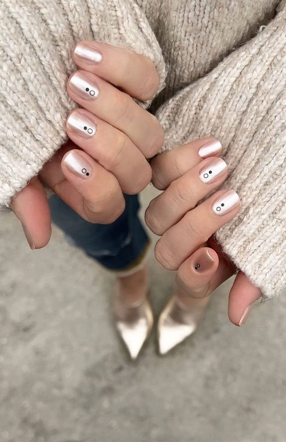 Transform Your Look: 9 Minimalist Nail Designs Perfect for Short Nails! - Minimalist Dots