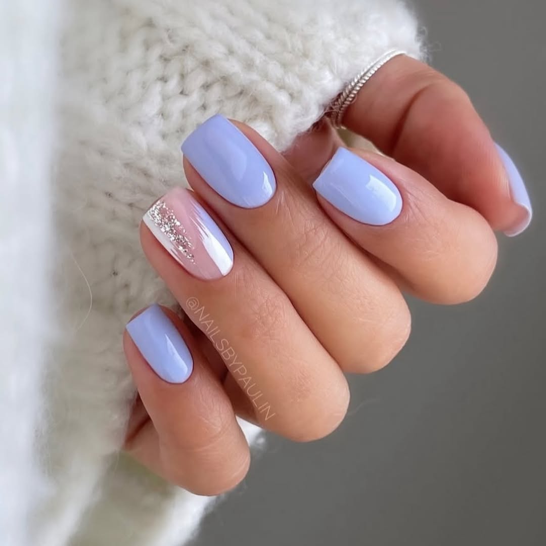Transform Your Look: 9 Minimalist Nail Designs Perfect for Short Nails! - Soft Lavender Elegance