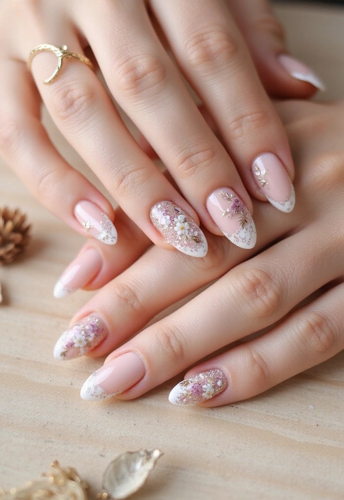 7 Almond Nail Art Ideas to Elevate Your Summer Photoshoots 📸 - 4. Floral Fantasy