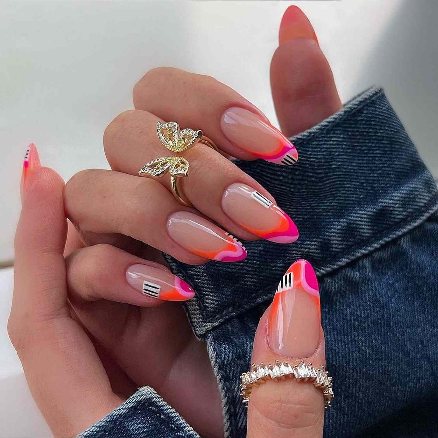 August Nail Inspo: 7 French Designs With a Twist 🌈 - Neon Fiesta